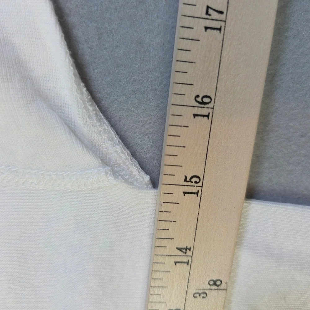 Vintage Made in USA All Cotton Long Sleeve Thermal Undershirt White XL